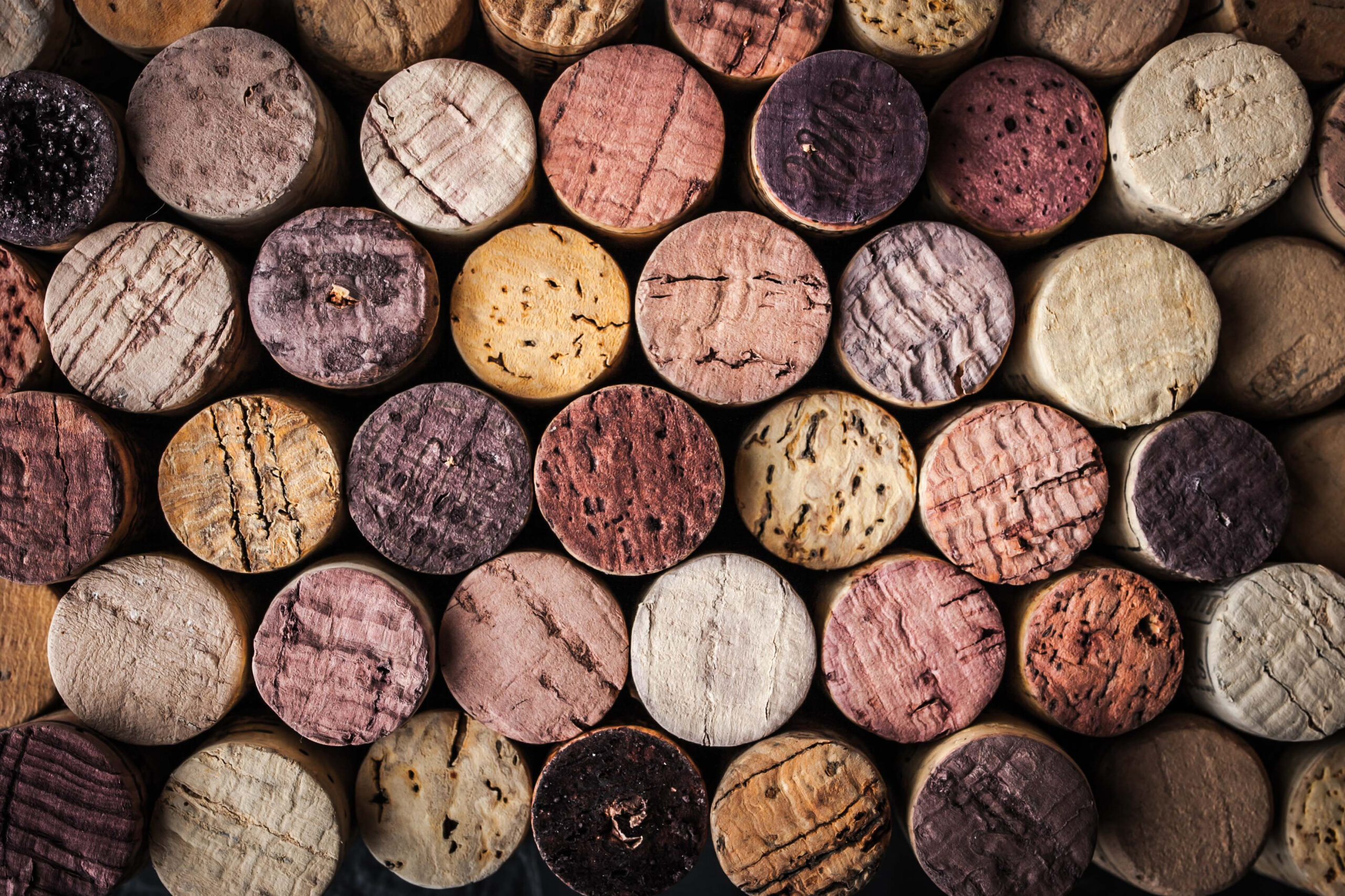 group of wine corks